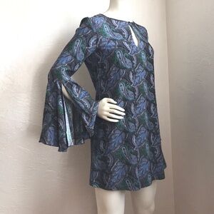 Elizabeth and James Luxurious silk Paisley mini